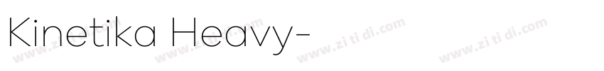 Kinetika Heavy字体转换